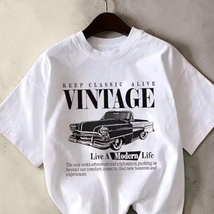 White Graphics T-shirt