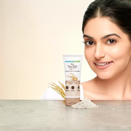 Mamaearth Rice Facewash For Skin Glow